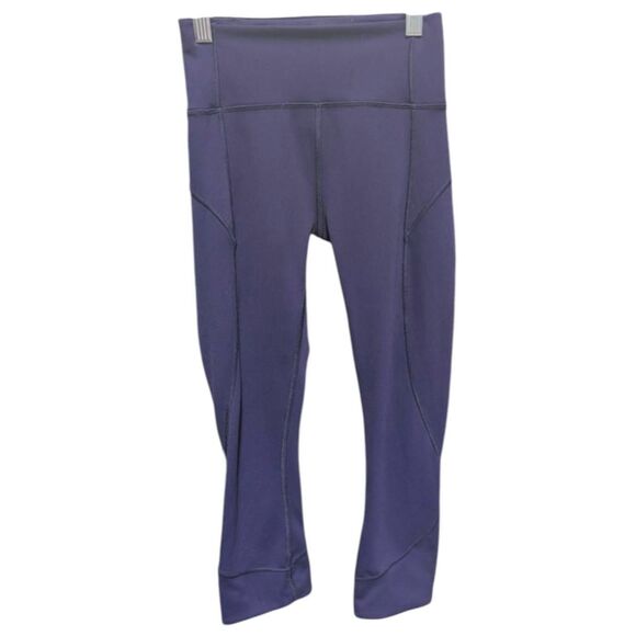 LULULEMON ATHLETICA In Movement Crop 'Everlux 19' In Aeon Size 2 - Picture 4 of 5